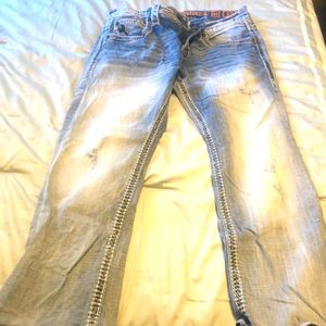 Men’s rock revival jeans size 33/30